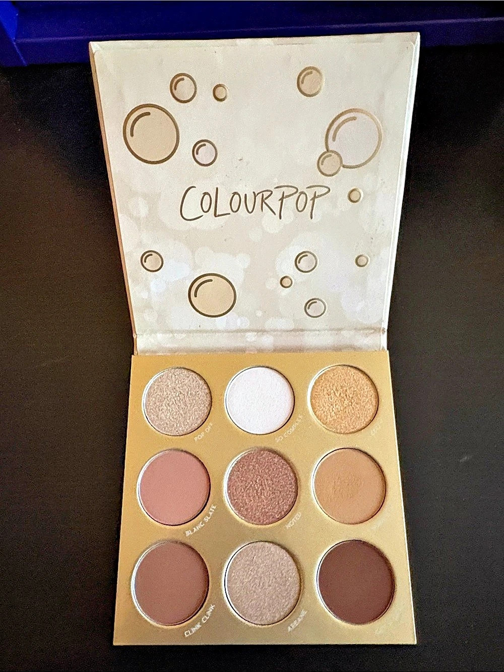 ColourPop Feelin' Bubbly Eyeshadow Palette Brown & Gold Eyeshadow Palette NWT